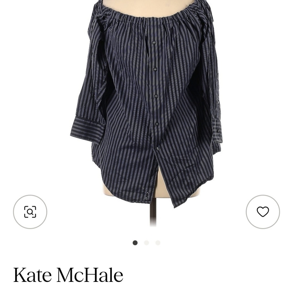NAVY KMJ BLOUSE SIZE M